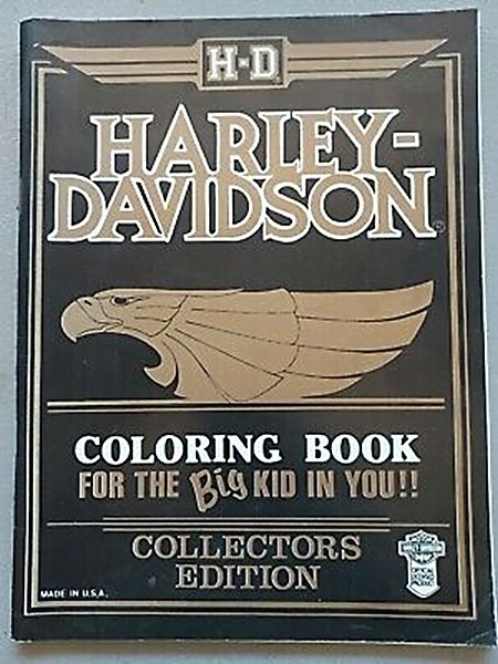 BOOK HARLEY - DAVIDSON COLORING BOOK - $40.00