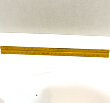 Vintage Dietzgen Wooden 3 Sided Mechanical Engineer Architect Ruler 12&quot; Yellow - £10.03 GBP