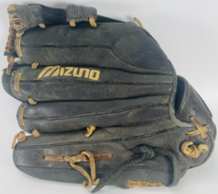 Mizuno MVP Professional Model GMVP 1151 11.5 Inch Black Leather Baseball Glove - £109.84 GBP