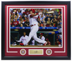 Rhys Hoskins Framed 16x20 Phillies Baseball Photo w/ Laser Engraved Signature - £52.93 GBP