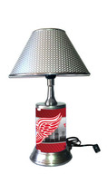 Detroit Red Wings desk lamp with chrome finish shade - £35.16 GBP