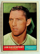 1961 Topps Jim Davenport Baseball Card #55 - £3.57 GBP