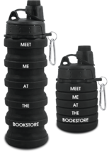 Meet Me At The Bookstore Collapsible Water Bottle - £13.41 GBP