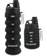 Meet Me At The Bookstore Collapsible Water Bottle - £13.22 GBP