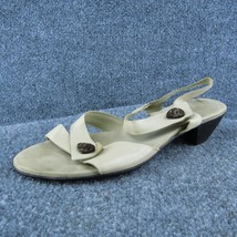 Munro  Women Ankle Strap Sandal Shoes Beige Leather Size 10 Medium - $28.71