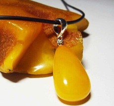 Natural Baltic Amber Pendant Gemstone Pendant Genuine Amber Jewellery - £30.25 GBP