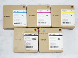 5 OEM Canon iP TX-2000,TX-3000,TX-4000 C,M,Y,MBK,BK Ink Tanks PFI-310 (2... - $484.11