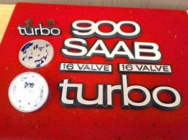 84 - 94 Saab 900 Turbo 16 Valve Complete OEM Genuine Emblems Front Rear Fenders - £113.84 GBP