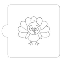 Turkey Cartoon Animal Stencil for Cookies or Cakes USA Made LS9057 - £3.18 GBP