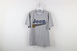 Vintage 90s Mens Large Distressed UAW Jeep Motors Toledo Ohio T-Shirt Gray USA - $34.60