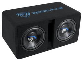 Rockville DV10K52 Dual 10" K5 2400w Car Subwoofers+Vented Sub Enclosure Box/2Ohm - £208.32 GBP