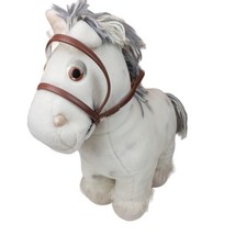 Cabbage Patch Kids Show Horse Pony White &amp; Grey Polka Dot Mane 1984 Plush - £13.00 GBP