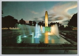 1960s Colorful Night View Independence Monument Guatemala City Vintage Postcard - £10.79 GBP