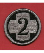 2nd MEDICAL BRIGADE  PATCH SSI  ACU BLACK/ GRAY:LOT OF 20 - $10.69