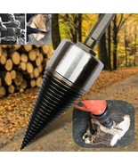 Heavy Wood Drill Bit Firewood Splitter U Anti-Skid Thread U Screw, Max D... - $39.99