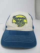 Banana Boat Adjustable Hat Strap Back Outdoor Cap Blue White Clean! - $11.87