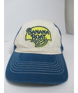Banana Boat Adjustable Hat Strap Back Outdoor Cap Blue White Clean! - £9.33 GBP