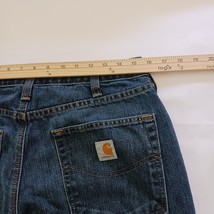 Carhartt 101483-968 Men's Blue Cotton Blend Relaxed Fit Denim Jeans Size (32×28) image 14