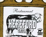 Hereford Grill Steak House Menu Caracas Venezuela  - £14.24 GBP