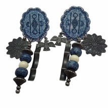 Vintage Dangle Earrings Country Westerncore Cowboy Thunderbird Southwest... - £10.27 GBP