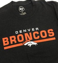 NFL Denver Broncos Dark Navy T-shirt Club Tee ‘47 Men Women Small New Wi... - £7.66 GBP