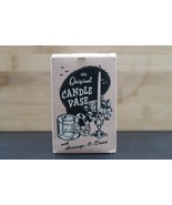 Vintage Original Candle Vases With Arrange - O - Disc In Original Box NOS - $460.52 MXN