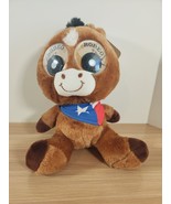 Zoogly Eye Horse 8&quot; Plush Stuffed Animal Rodeo Texas Flag Western by Fiesta - $18.65