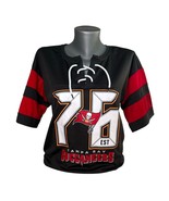 NFL Tampa Bay Buccaneers Bucs Football Women&#39;s Lace Up V-Neck Shirt Size... - €15,56 EUR