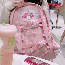 Sanrio  My Melody Cute Backpack  Girl  Fashion Trend Schoolbags Women Korean Sty - £80.86 GBP