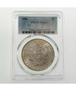 1886 Plateado Morgan Dólar Graduado Por Calidad Como MS-63! Hermoso Moneda - $172.22 CAD