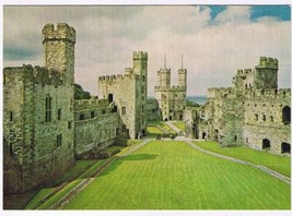 Postcard Caernarfon Castle Gwynedd From Upper Ward Wales UK - $2.96