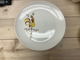 Cock O&#39; The Walk Salem Pottery Plates Vintage Mid Century Rooster - $5.59