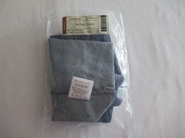 Longaberger Denim Jeans Small Sm Wall Pocket Basket Liner #23051165 NEW Blue - £7.64 GBP