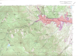 Manitou Springs, Colorado 1975 Vintage USGS Topo Map 7.5 Quadrangle Topographic - £18.87 GBP