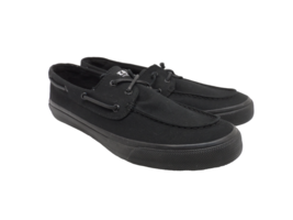 Sperry Men&#39;s Top Sider Bahama 2-Eye STS12307 Boat Shoes Black Size 12M - £52.29 GBP