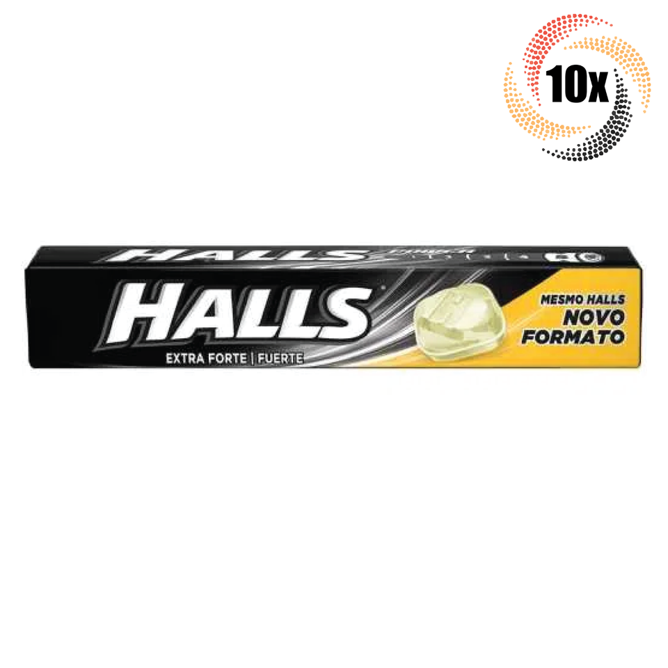 10x Packs Halls Extra Forte Strong Flavor Cough Drops | 28G | Fast Shipp... - $18.26