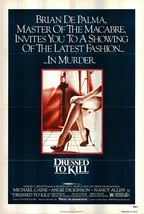 Dressed to Kill Original 1980 Vintage One Sheet Poster - £179.90 GBP