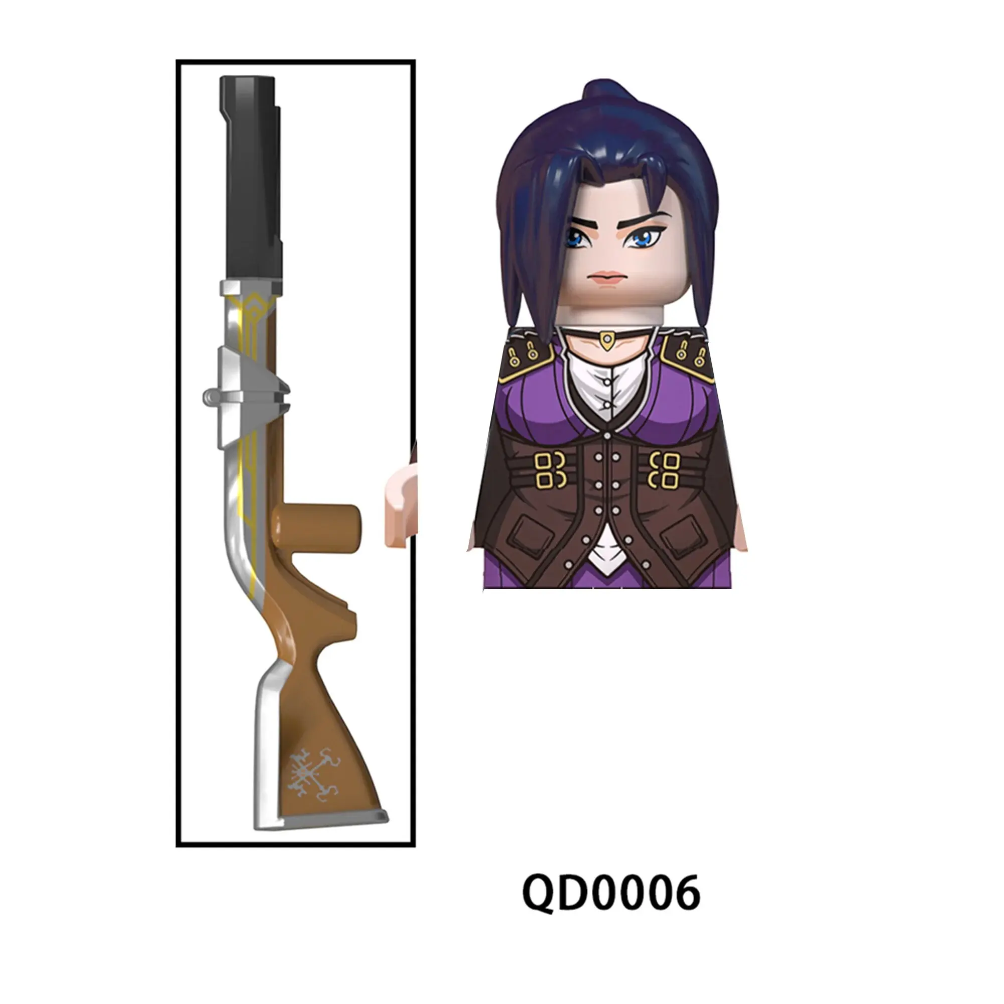LoL Arcane Figures: Jinx, Vi, Jayce, Caitlyn Bricks Toys for Boys QD0006 - $9.20