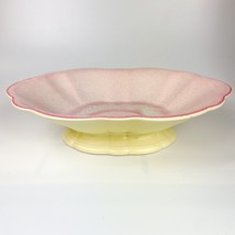 Cowan Pottery Art Deco Pedestal Centerpiece Display Apple Blossom Pink Bowl - $39.59