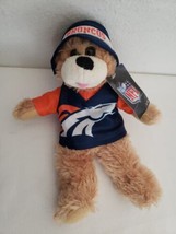 Good Stuff NFL Denver Broncos Bear Plush Stuffed Animal Jersey Hat Small  - £13.14 GBP
