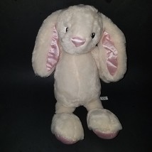 Petting Zoo White Pink Bunny Rabbit Lovey Plush Embroidered Eyes Baby To... - £13.45 GBP