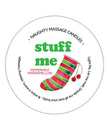 Kama Sutra Naughty Holiday Mini Massage Candle-Stuff Me Peppermint Marsh... - $10.00