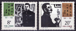 ZAYIX 1981 China PRC 1716-1717 MNH Literature - Lu Xen Writer 100222S14M - £4.57 GBP