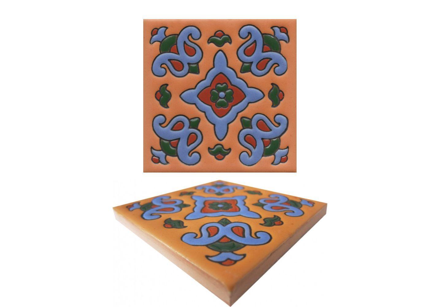 Ceramic High Relief Malibu Tiles Handcrafted - CS18 -  (you select the s... - $189.00