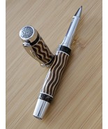 Refillable Capped Junior Statesman Rollerball Pen, Segmented, Inlay Mapl... - $184.99
