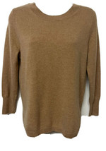 J.Crew Women’s  Beige Cashmere Sweater Size S 3/4 Sleeve NEW - $74.44