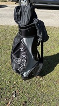 Nike Golf Black 6-Way Golf Cart Bag 5 Pocket W/Rain Hood Good condition - £51.68 GBP