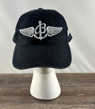 Breitling Adjustable Strapback Baseball Hat - Blue White Embroidered Log... - £23.28 GBP