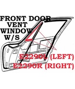 1963-1967 Corvette Weatherstrip Front Door Vent Window Coupe USA Left - £69.62 GBP