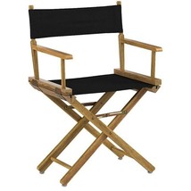 Solid Wood Frame Indoor/Outdoor Patio Dining Directors Chair with Black ... - $2,585.21 MXN